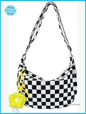 Nylon Crossbody Messenger Bag Lightweight Large Capacity Travel Work Chic